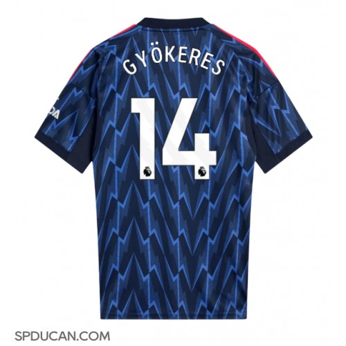 Muški Nogometni Dres Arsenal Viktor Gyokeres #14 Gostujuci 2025-26 Kratak Rukav
